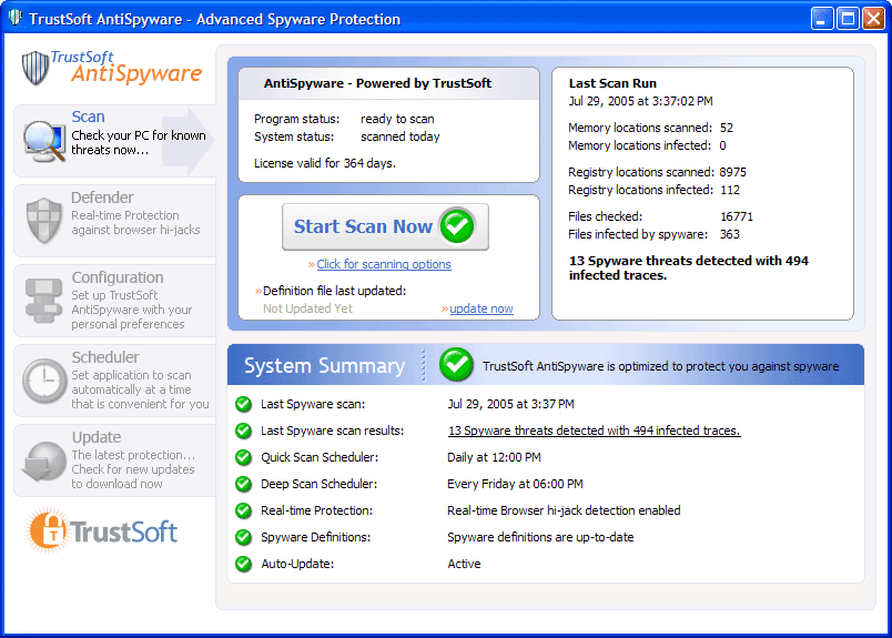Trustsoft AntiSpyware  v5.0.0.5